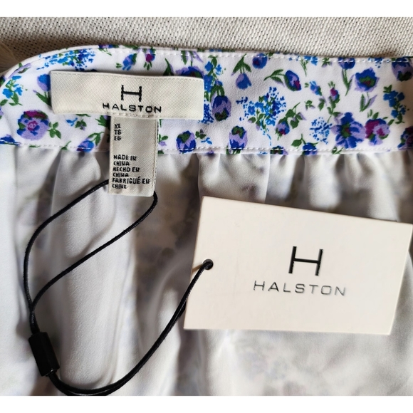 New H by Halston Women's Ditsy Floral Hi-Low Midi Skirt Light & Flowy Fe… - Picture 15 of 16